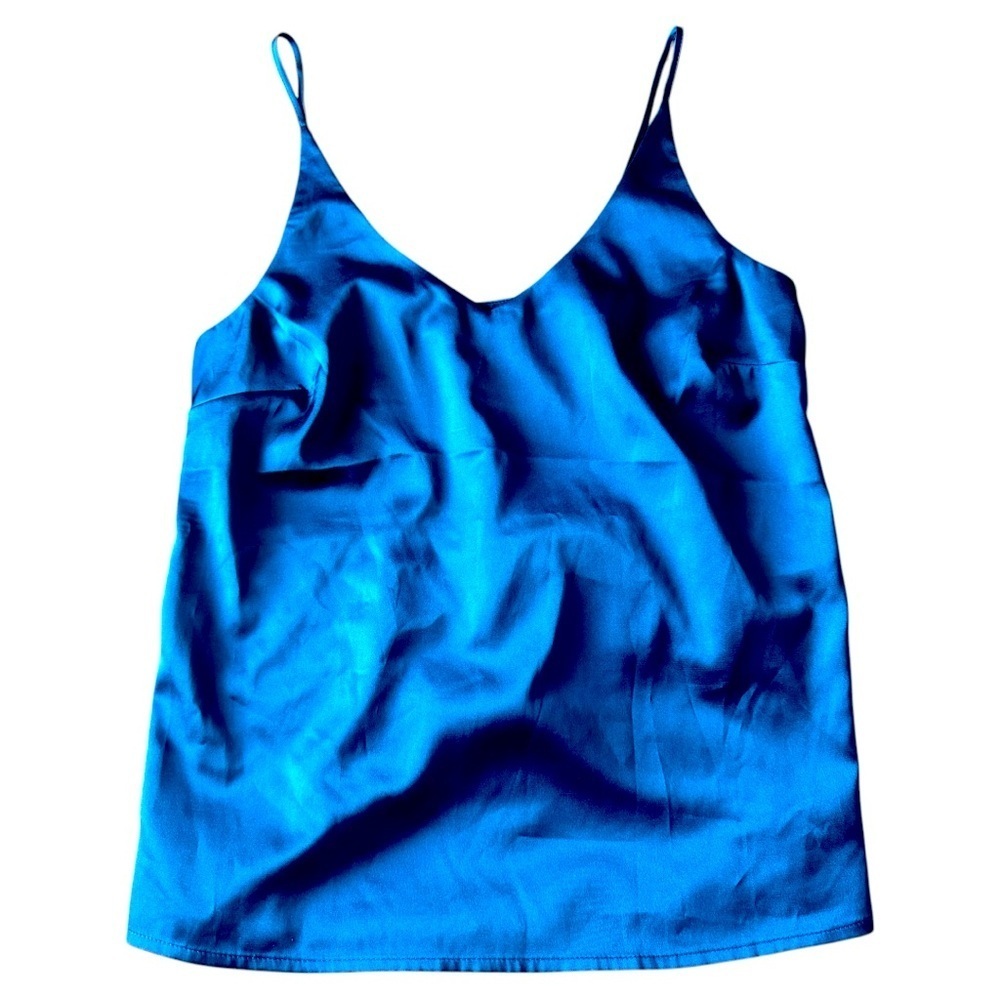 Blue Sleeveless Trendy Top